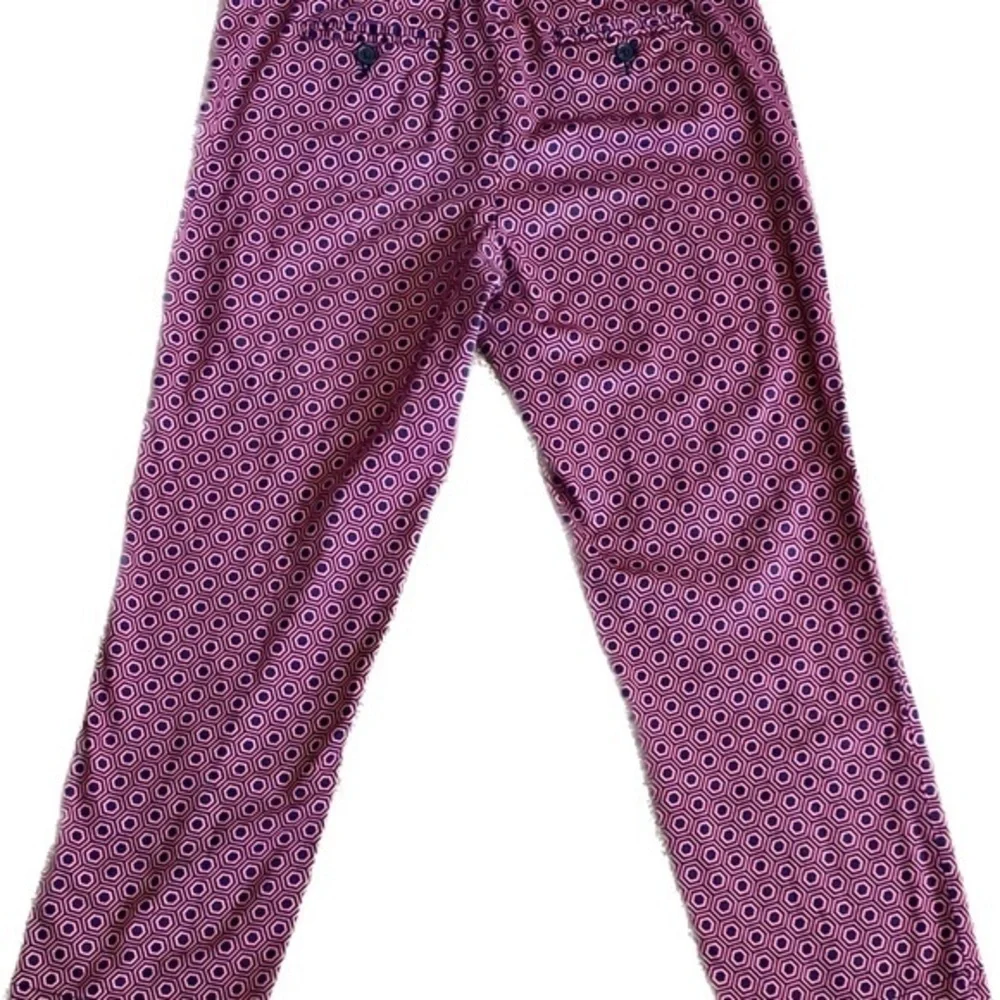 🔴EUC Laundry Shelli Segal Geometric Print Ankle Pants SIZE 6